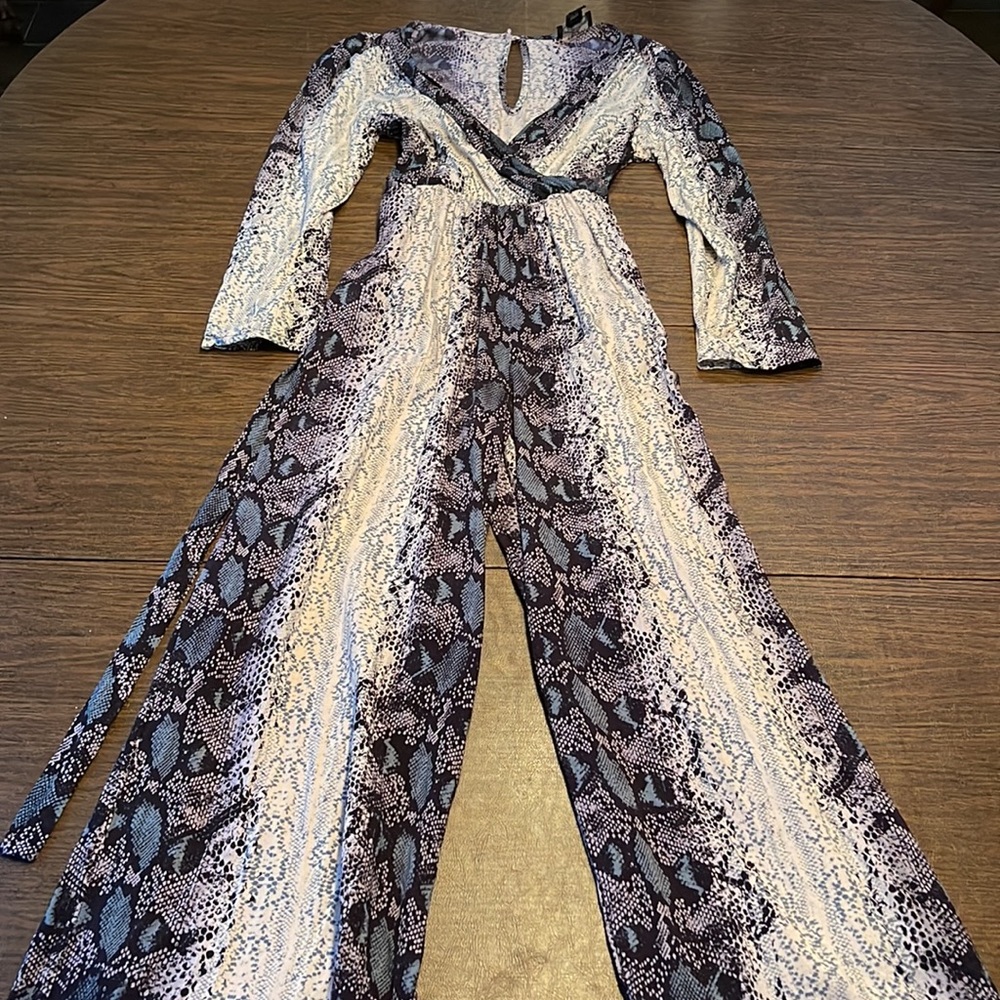 Angie Snakeskin Jumpsuit